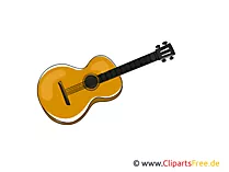 Gitarre Bild, Clipart, Grafik, Cartoon