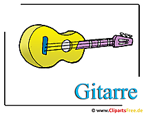 Gitarre Clipart-Bild free - Musik Cliparts