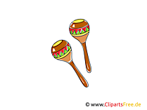 Maracas, Rumba-Rasseln, Rumbakugeln Bilder, Cliparts kostenlos