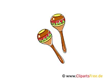 Maracas, Rumba-Rasseln, Rumbakugeln Bilder, Cliparts kostenlos