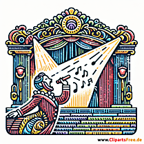 Opera Clip Art zum Thema Musik