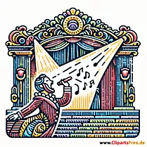 Opera Clip Art zum Thema Musik