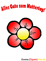 Kwiatowy clipart szczęśliwy dzień matki