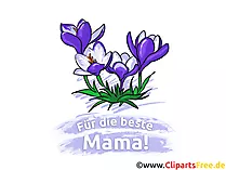 Blumen zum Muttertag Glückwunschkarte