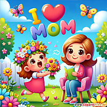 ماں کا دن مبارک ہو - مجھے ماں سے پیار ہے۔