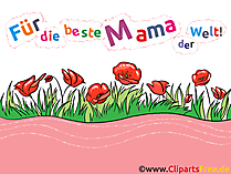 Grusskarte für Mutter zum Muttertag