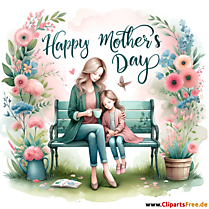 Happy Mothers Day beautiful greeting card