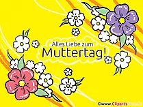Karte zum Muttertag - Alles Liebe zum Muttertag