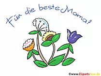 Karte zum Muttertag mit Blumen