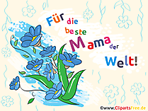 Muttertag Clipart, Bild, Illustration, Karte