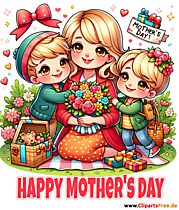 Muttertagwunsch schöne Glückwunschkarte zum Muttertag