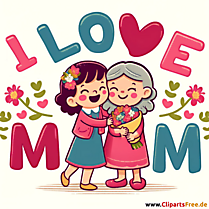 Nette Grusskarte zum Muttertag