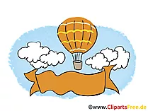 Banner zur Beschriftung Clipart, Bild, Grafik
