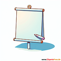 Flipchart-Papier Clipart - Bilder zum Thema Bürobedarf
