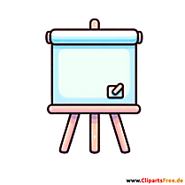 Flipchart Clipart - Bilder zum Thema Bürobedarf