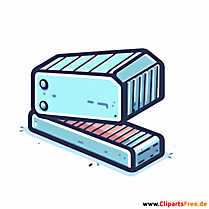 Heftklammern Clipart - Bilder zum Thema Bürobedarf