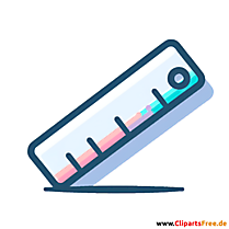 Lineal Clipart - Bilder zum Thema Bürobedarf