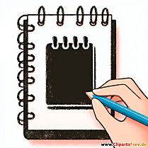 Notizblock Clipart - Bilder zum Thema Bürobedarf