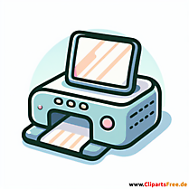 Scanner Clipart - Bilder zum Thema Bürobedarf