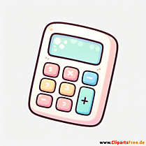 Taschenrechner Clipart - Bilder zum Thema Bürobedarf
