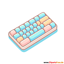 Tastatur Clipart - Bilder zum Thema Bürobedarf