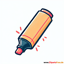 Textmarker Clip Art - Bilder zum Thema Bürobedarf