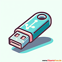 USB-Stick Clipart - Bilder zum Thema Bürobedarf