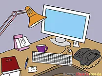 Clipart - Bild Arbeitsplatz