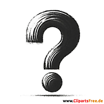 Clipart Fragezeichen Clip Art schwarz-weiß