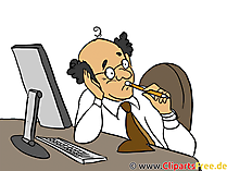 Cliparts Mann am Arbeitsplatz