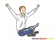 Durchbruch Business Clipart, Bild, Cartoon