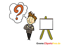 Frage Bild, Clipart, Grafik, Cartoon, Illustration