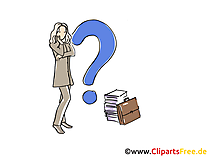 Frage Clipart, Grafik, Bild, Cartoon