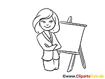 Frau im Anzug Clipart, Bild, Cartoon