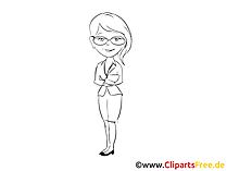 Frau im Business Anzug Bild, Clipart, Grafik