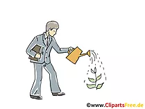 Geld wachsen lassen Clipart, Grafik, Bild, Cartoon