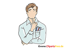 Geschäftsführer Clipart, Grafik, Bild, Cartoon