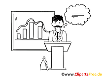 Geschaeftsmann, Praesentation Clipart, Bild, Zeichnung