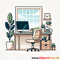 Homeofficearbeitsplatz Clipart