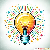 Idee Clipart mit Glühbirne
