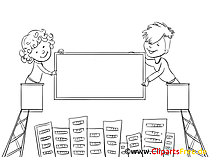 Immobilien Clipart, Bild, Zeichnung, Cartoon