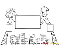 Immobilien Clipart, Bild, Zeichnung, Cartoon