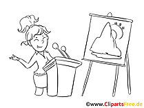 Junge Auszubi Clipart, Bild, Zeichnung, Cartoon