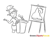 Junge Auszubi Clipart, Bild, Zeichnung, Cartoon