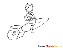 Karriere Clipart schwarz-weiss