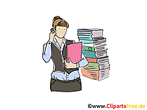 Kauffrau Clipart, Grafik, Bild, Cartoon