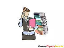Kauffrau Clipart, Grafik, Bild, Cartoon