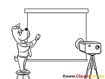 Kino, Projektor Clipart, Bild, Zeichnung