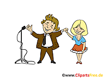Konzert Bild, Clipart, Cartoon, Illustration