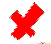 Kreuz Rot Fehler